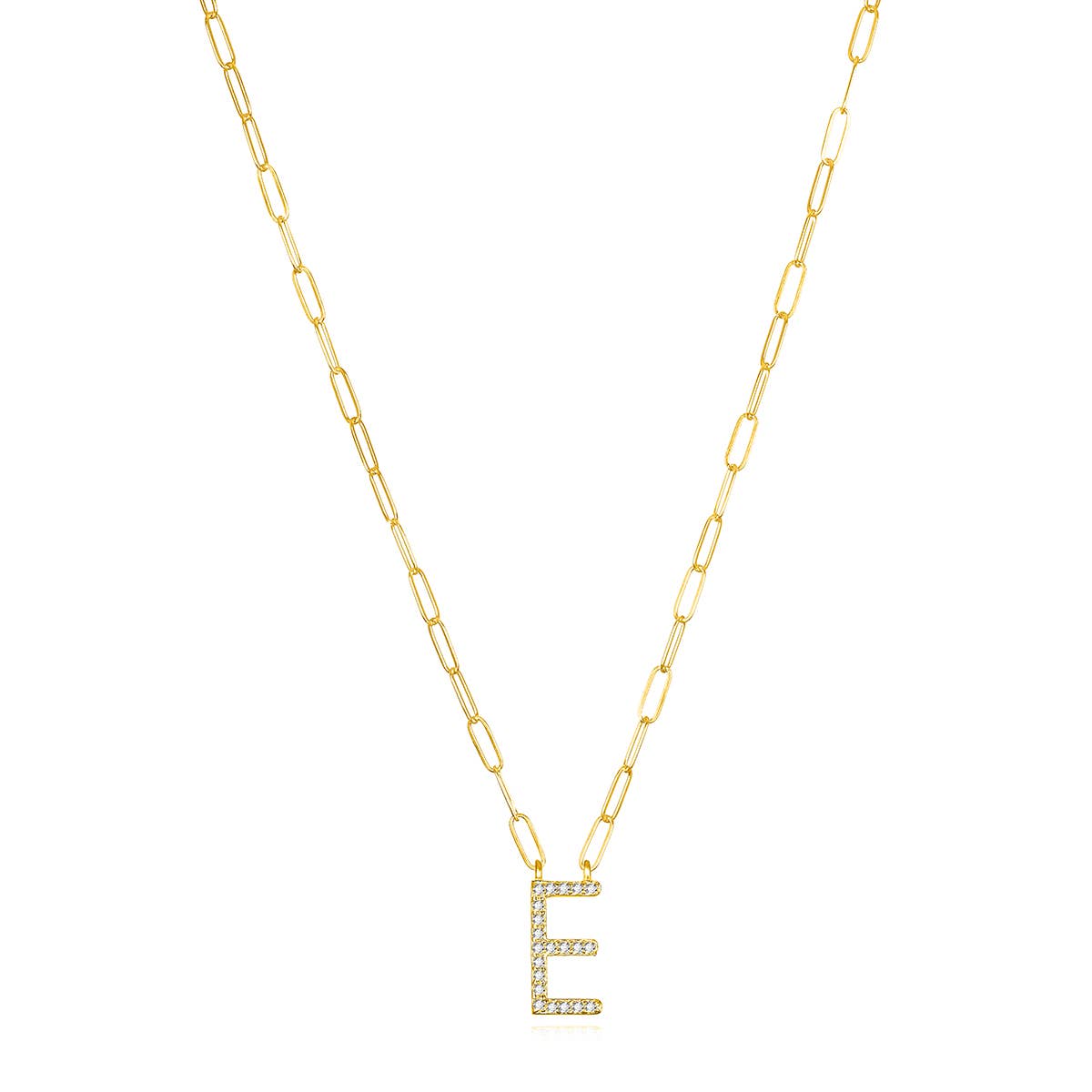 Amelia Rose Jewelry - Wholesale Pendant/Charm Necklace - Grand Diamond Initial Necklaces-All Letters Gold12