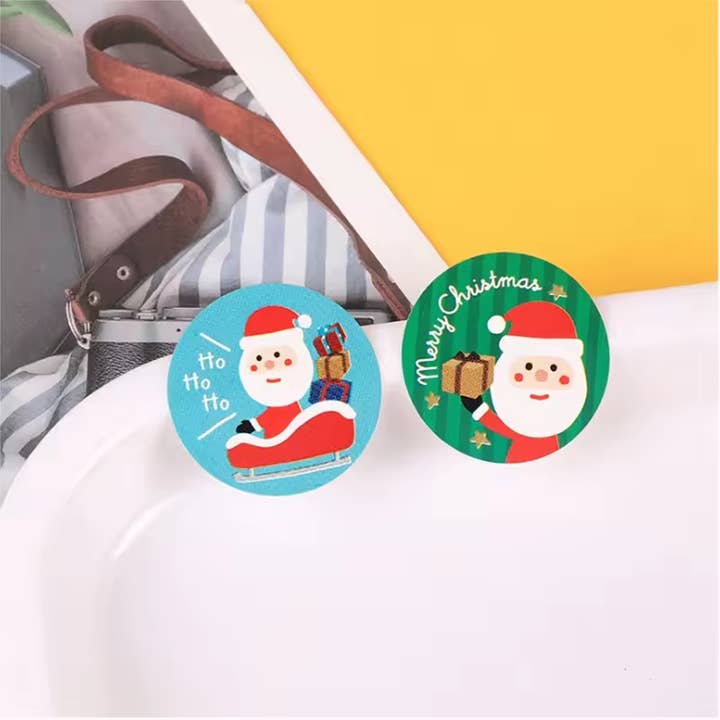 Sostraw & SmartThings - Wholesale Sticker - Pack 120 Lovely Stickers Christmas Santa Claus Gift 26mm2