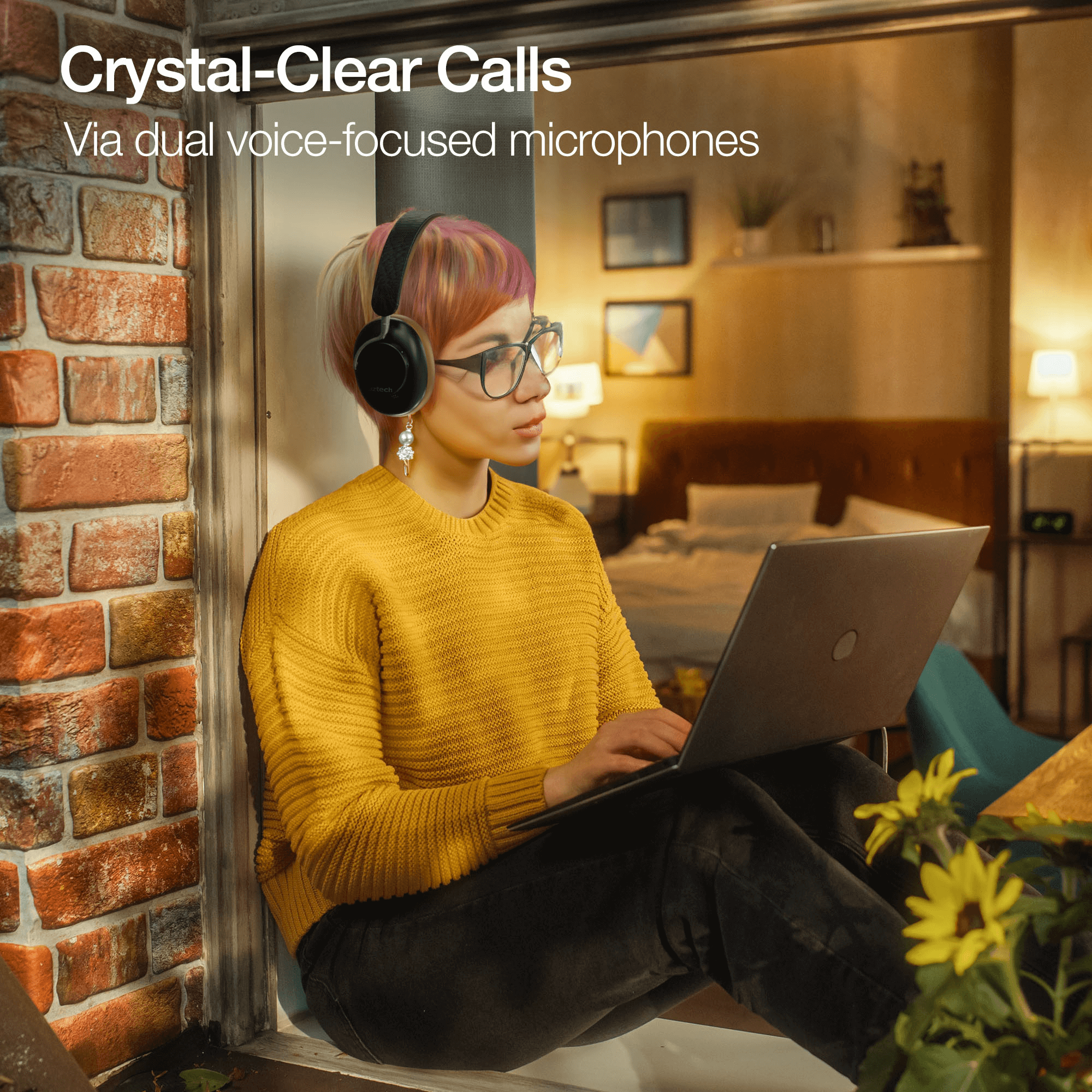 JupiterGear Home - Venta al por mayor Auriculares - Auriculares inalámbricos con cancelación activa de ruido Naztech Aura 360 ANC31