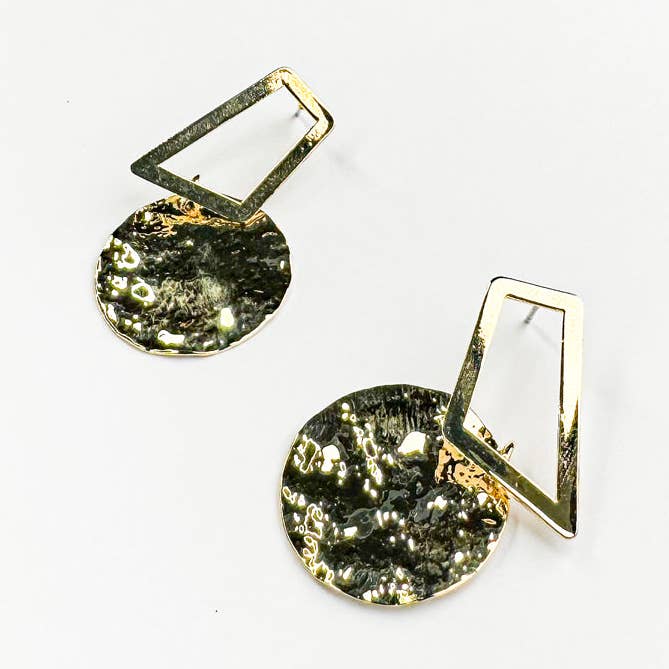 GOLD PRIYA STATEMENT EARRINGS for wholesale on Faire0