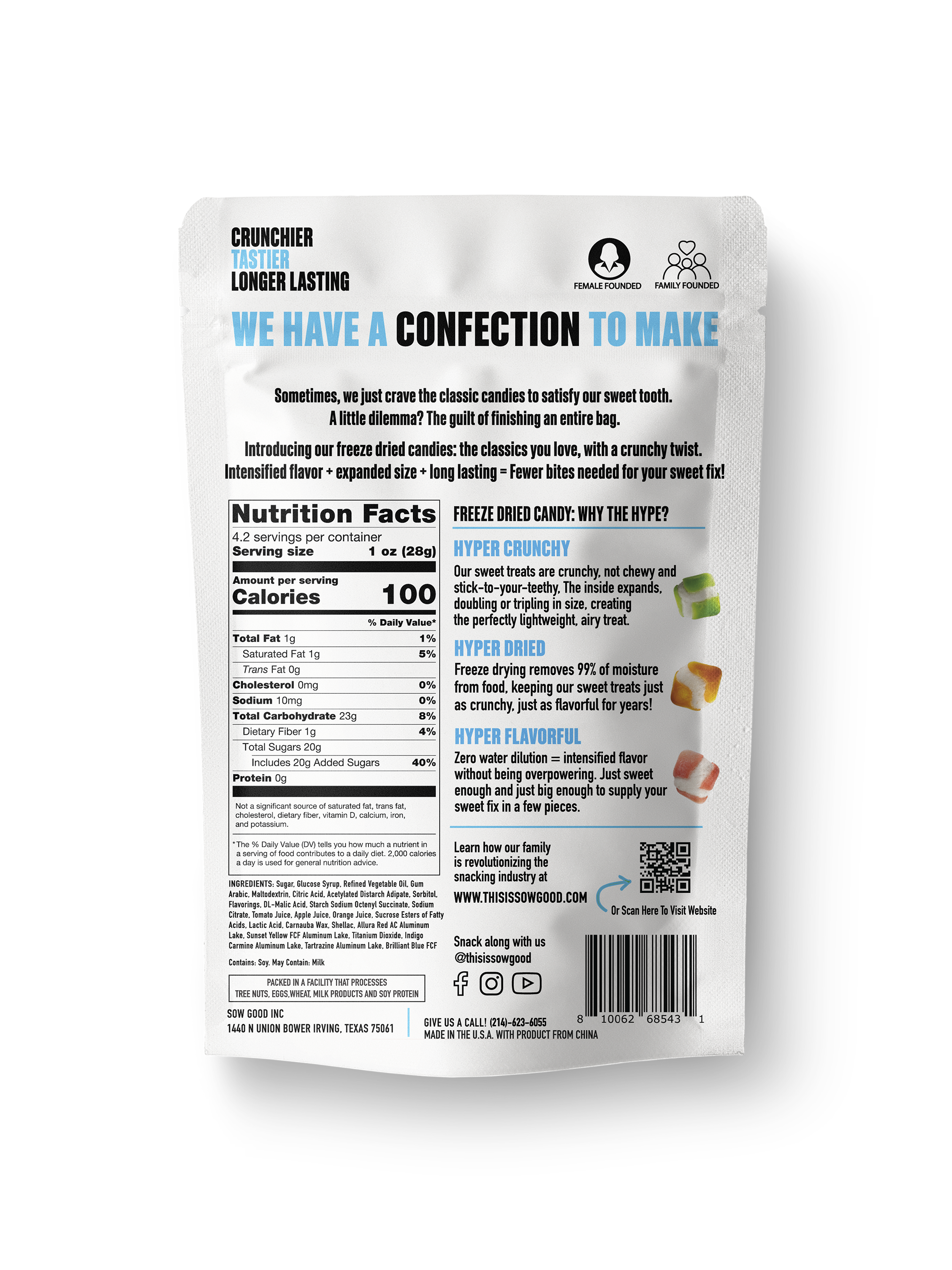 Sow Good Inc - Wholesale Hard Candy - Freeze Dried Sweet Squares1