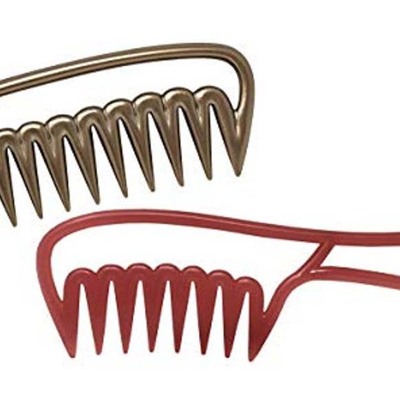 Parcelona - Venta al por mayor Cepillo/peine - Parcelona Peines para el pelo de acetato de celuloide con dientes largos, marrón y rosa