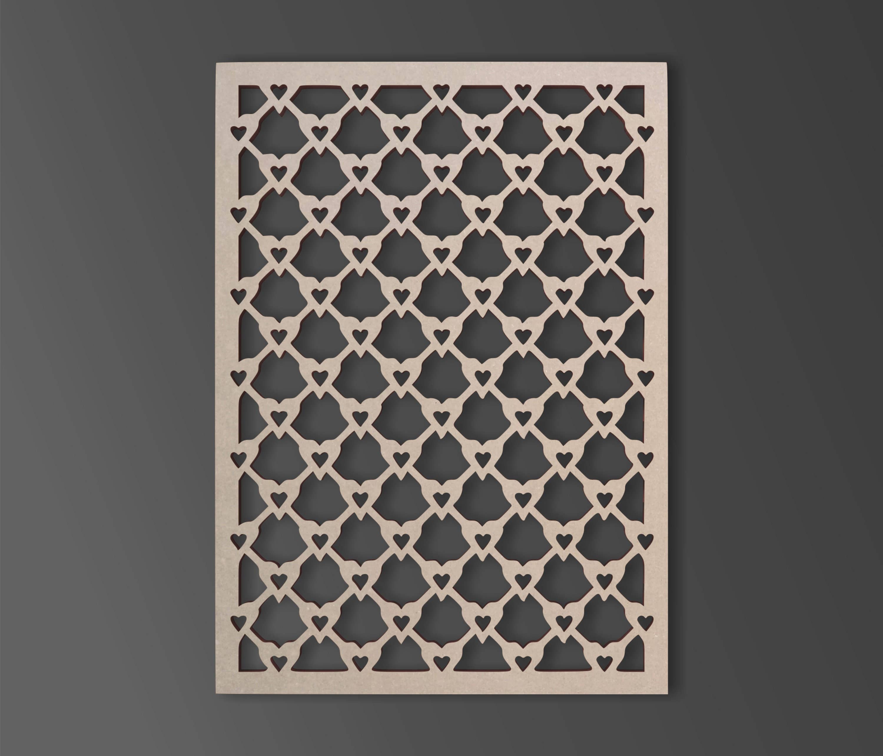 Jess and Jessica – wholesale Cutouts – Wooden Shape Heart Lattice - Wooden Cutout, Wall Art1