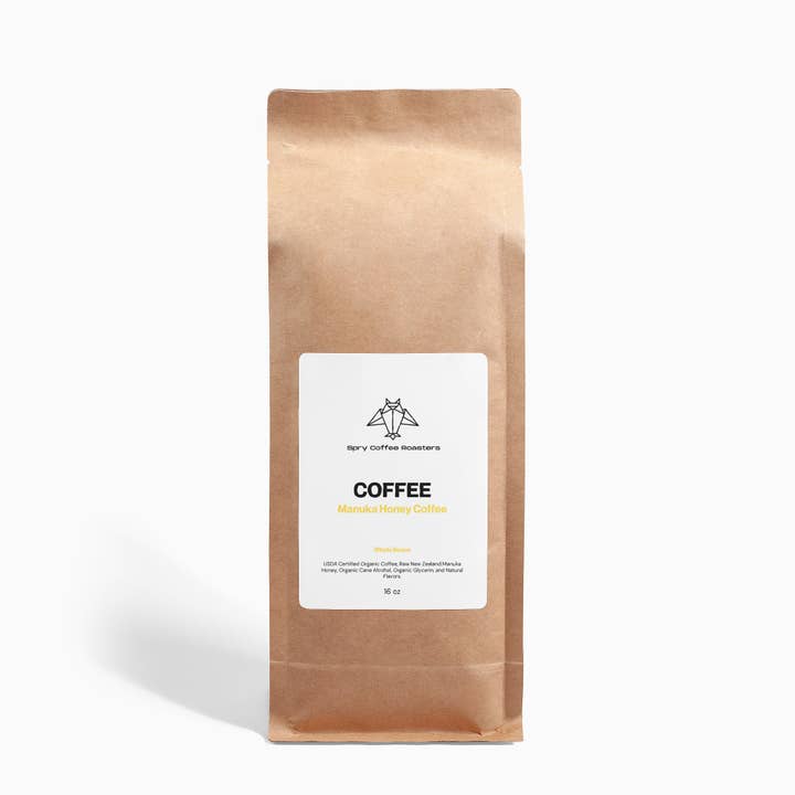 Manuka Honey Coffee 16oz for wholesale by Spry Coffee Roasters