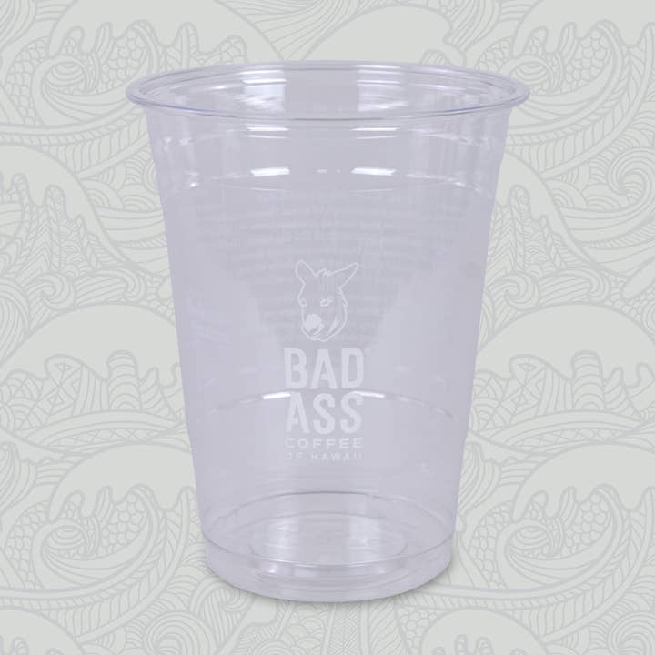 Bad Ass Coffee of Hawaii - Wholesale Disposable Cup - 16 oz. Cold Cup - 1000/case0