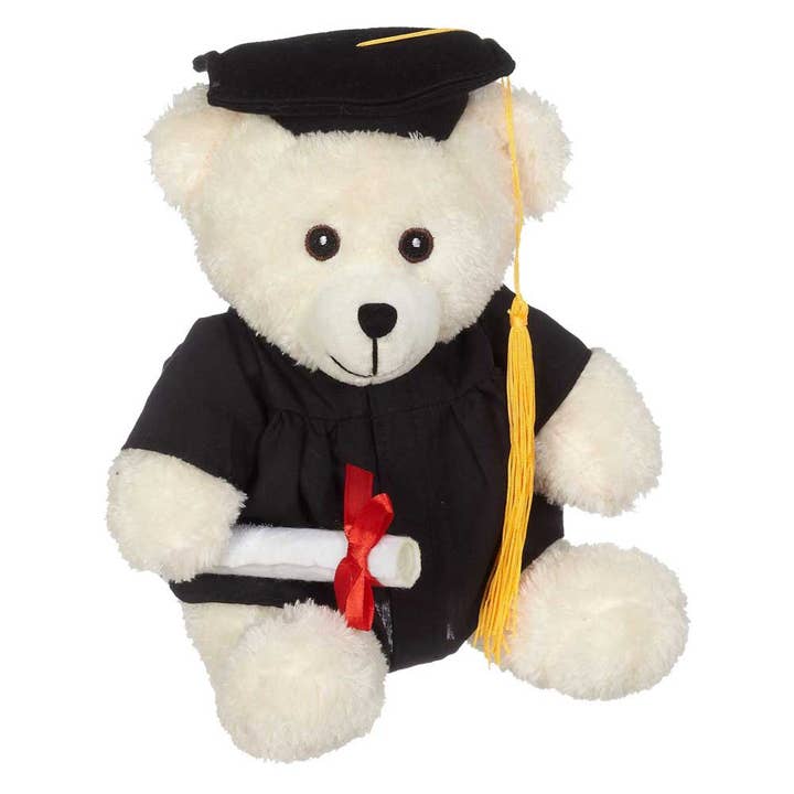 Parkdale Novelty Co Ltd. - Wholesale Stuffed/Plush Toy - Kids & Baby - Bucky Grad Bear, Cream 9" sit. - 14082C