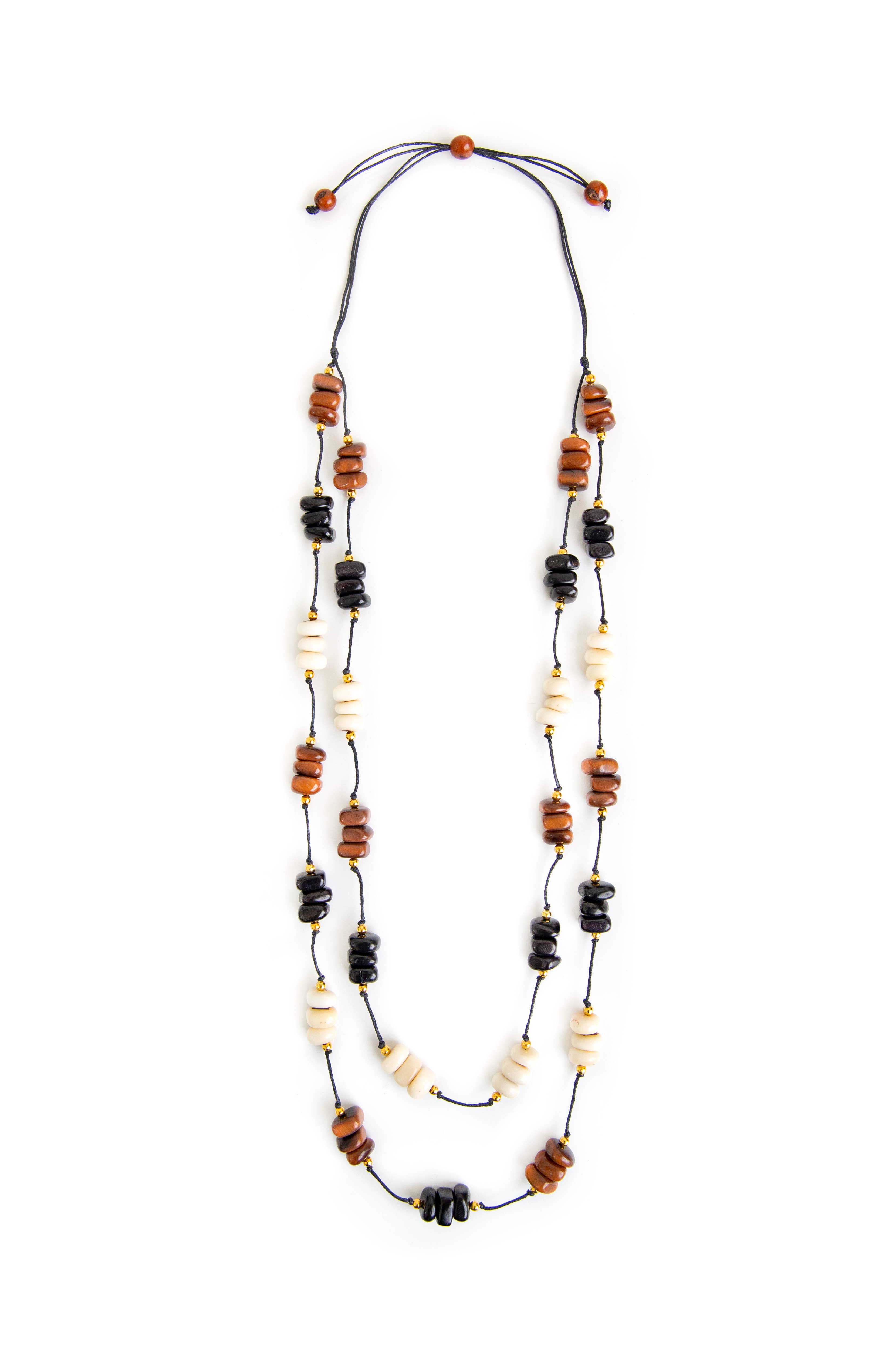 Organic Tagua Jewelry - Vente Collier de perles - Collier Christine0