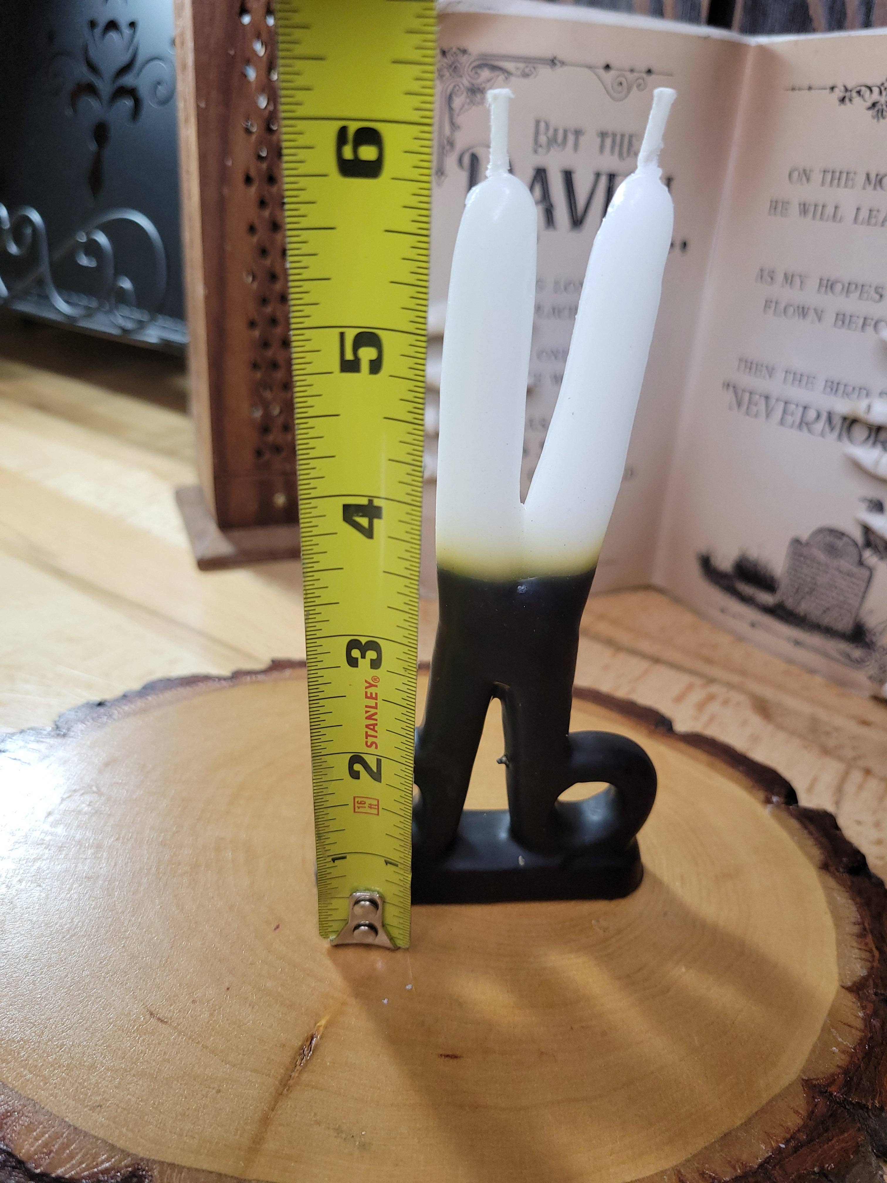 My Magic Place Shop - Wholesale Novelty Candle - White & Black  Scissors shape candle- Cord cutting5