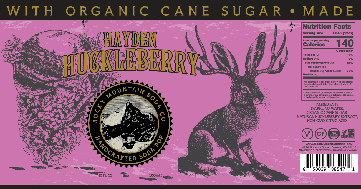 Rocky Mountain Soda - Wholesale Soda/Carbonated Drink - Hayden Huckleberry Cans1