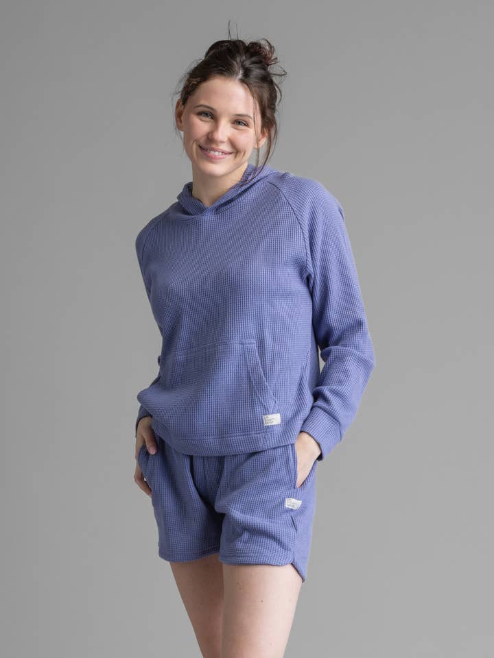 Women's Kigo Soft Waffle Hoody for wholesale by LIV Outdoor