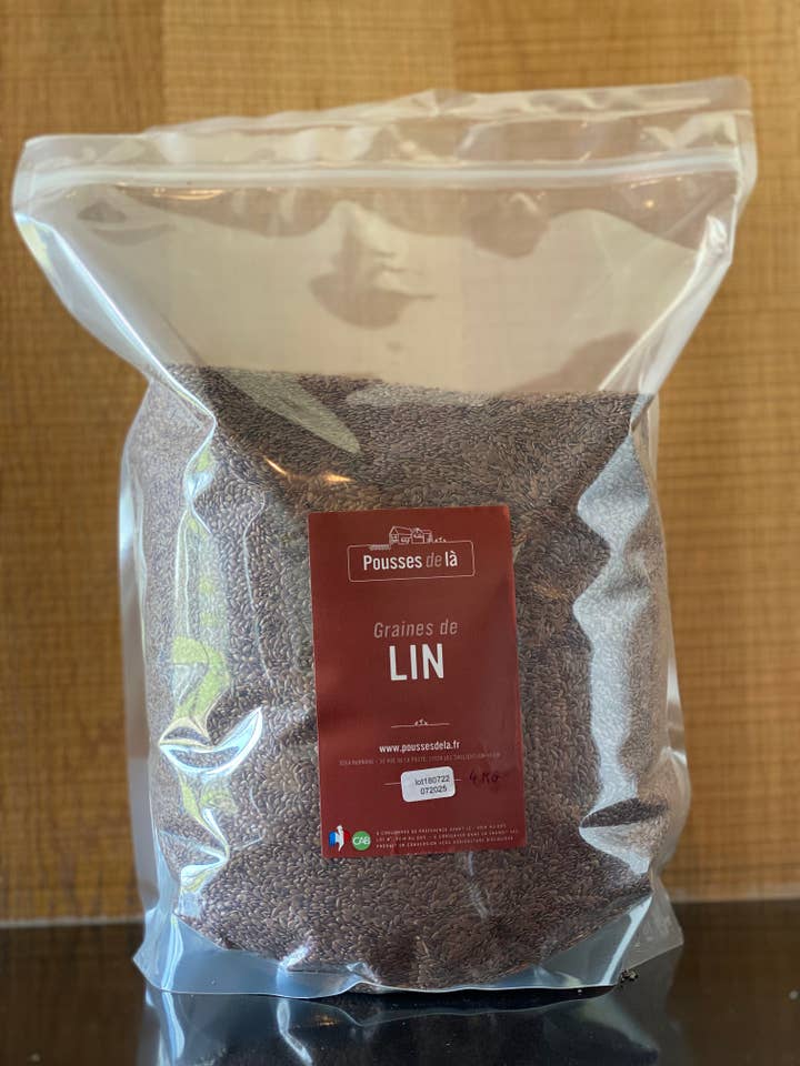 SEMI DI LINO AB 4 KG per la vendita all'ingrosso da parte di Pousses de là