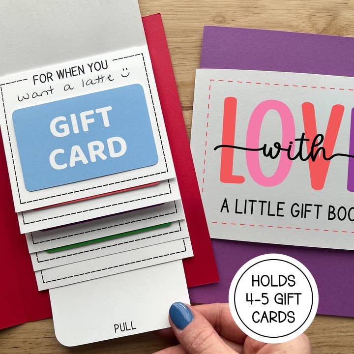 With Love Waterfall Gift Card Holder for wholesale by Calenlou Crafts