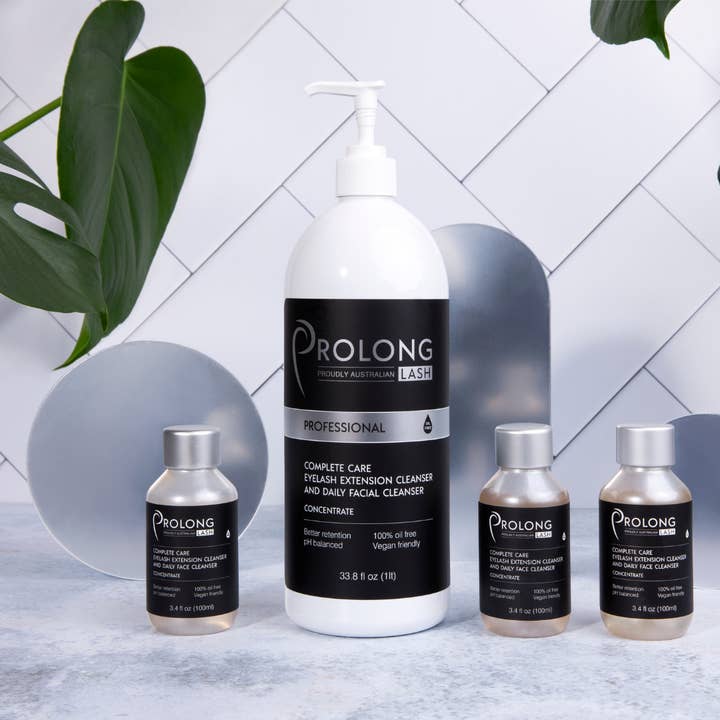 Prolong Lash - Vente Sérums cils/sourcils - CONCENTRÉ NETTOYANT POUR EXTENSIONS DE CILS - Flacon pompe de 1 litre
