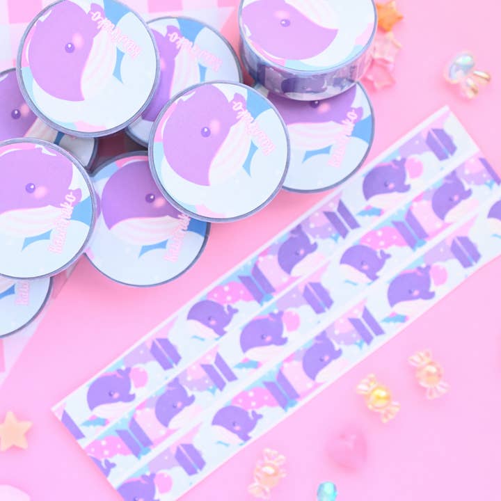 Kawineko - Wholesale Washi Tape - purple kpop band washi tape kpop merch animals stationery1