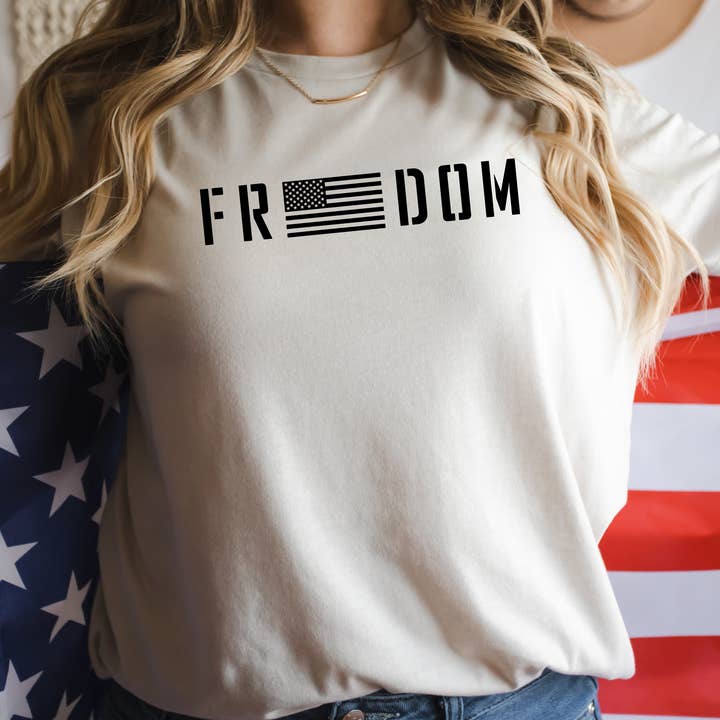 Freedom Tee for wholesale by Patriotic Threads