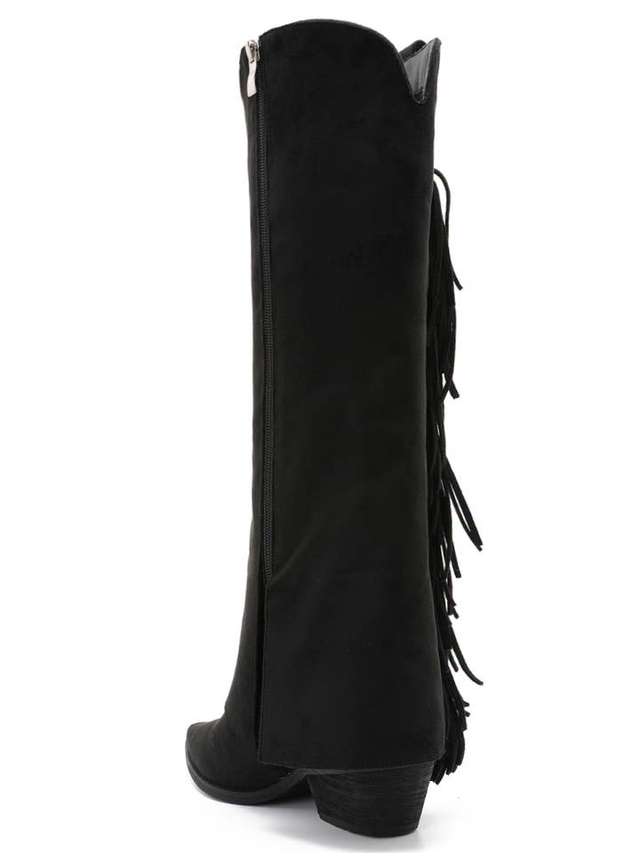 Joia Paris - Wholesale Boots - Unisex - Western boots with fringes and decorative embroidery H8-1063C16