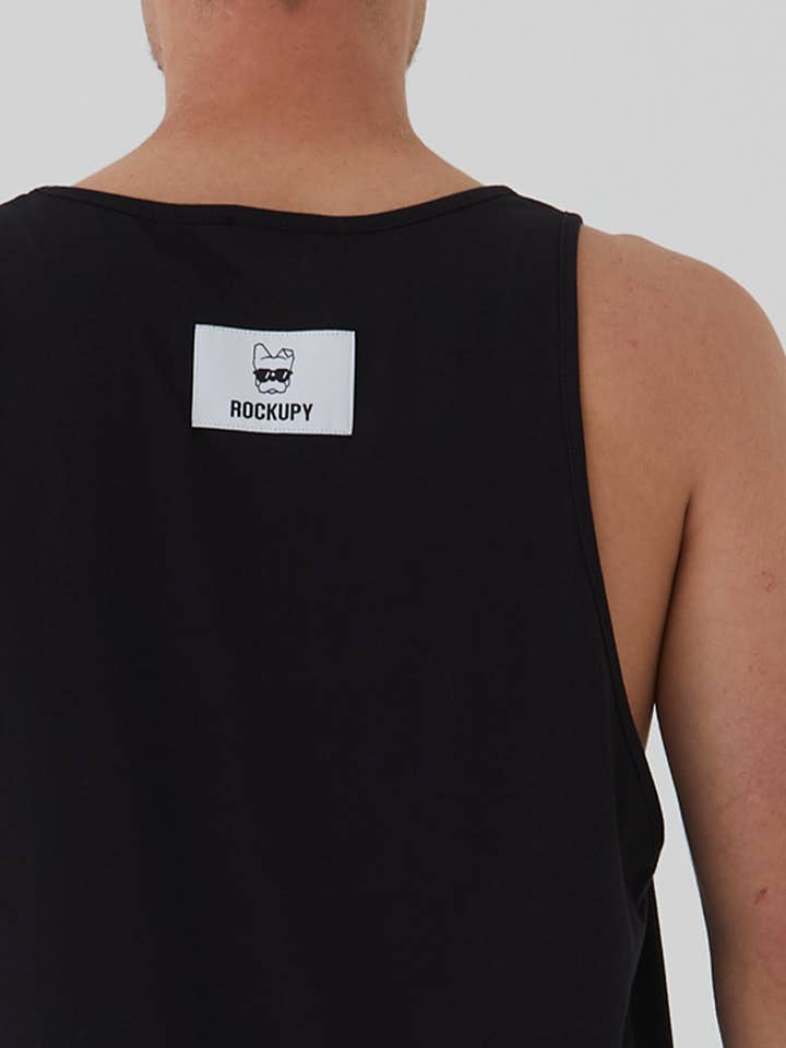 Herren Tank Top TAAKO Schwarz for wholesale by Rockupy