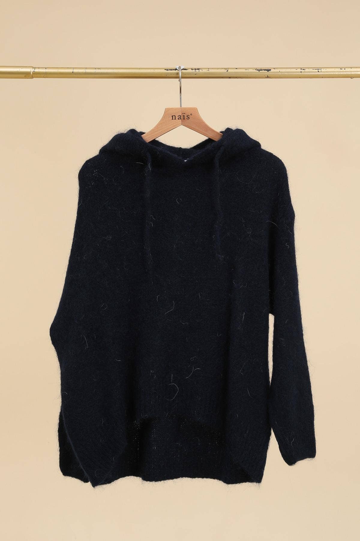 NAÏS PARIS - Wholesale Hoodie - Women's - MOHAIR AND WOOL HOODY-STYLE SWEATER7