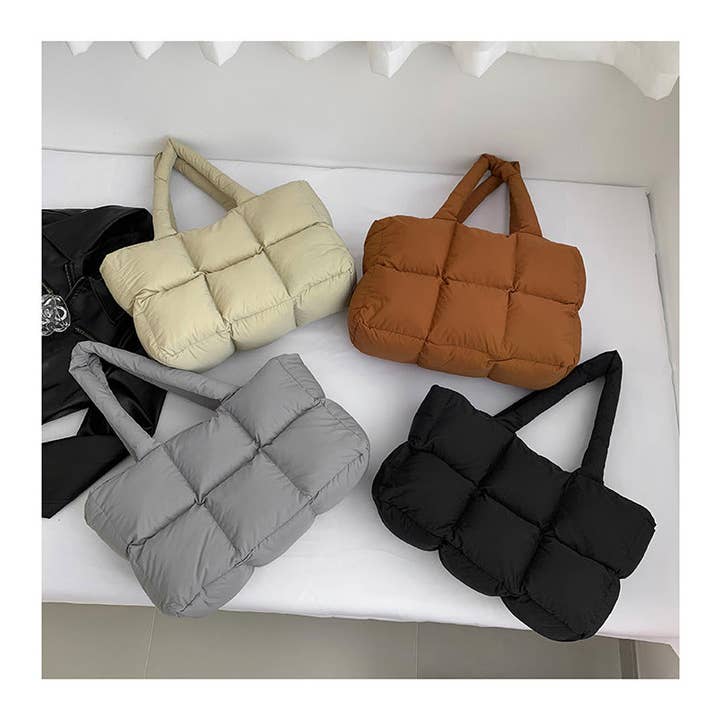 Sweetkama – Engroshandel Tote bag - Dame – Sweetkama dame skuldertaske i ensfarvet polstret skumdesign SKAB413421