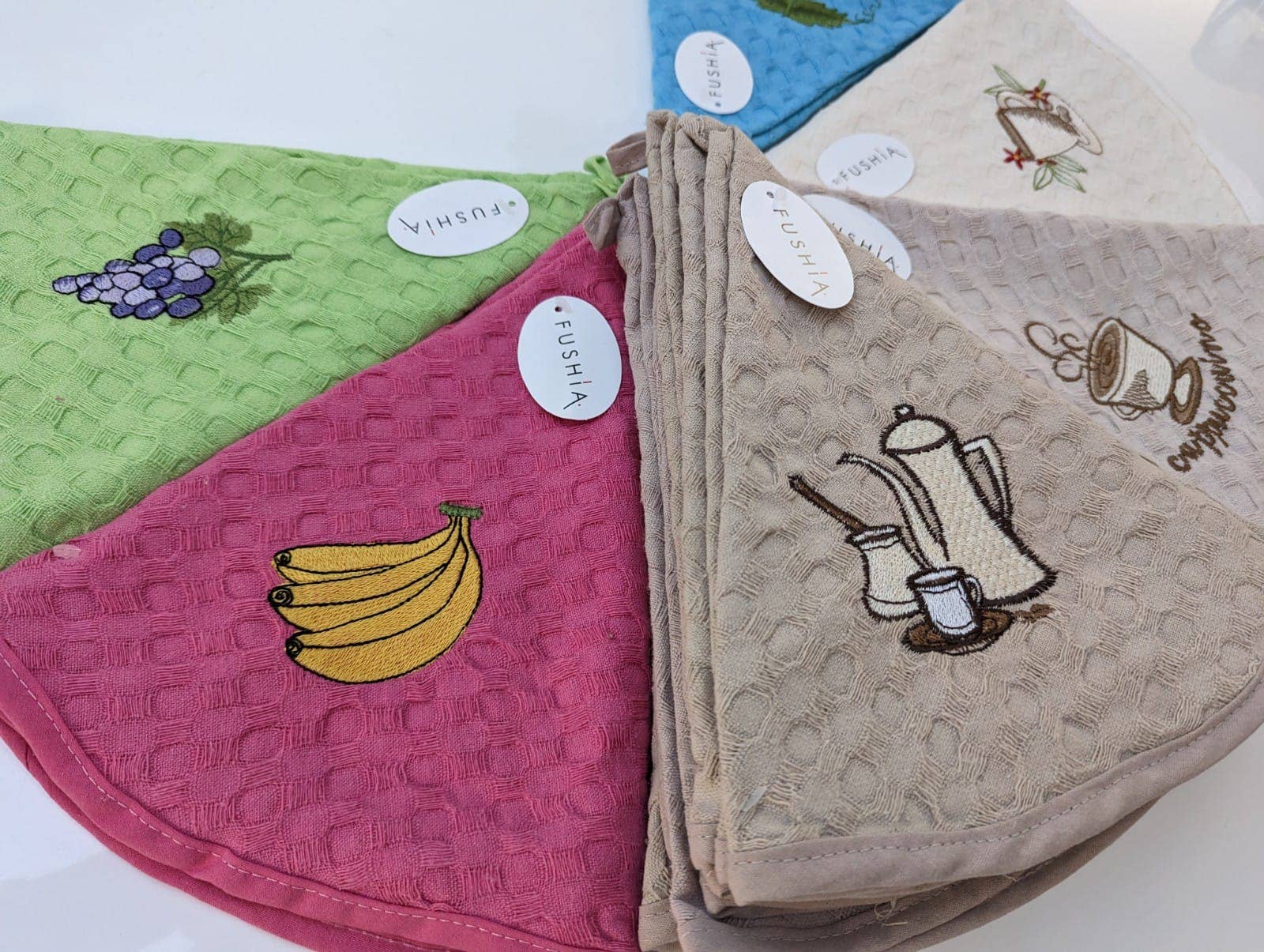 Majordome Paris - Vente Torchons - Torchon rond de cuisine en coton doux1