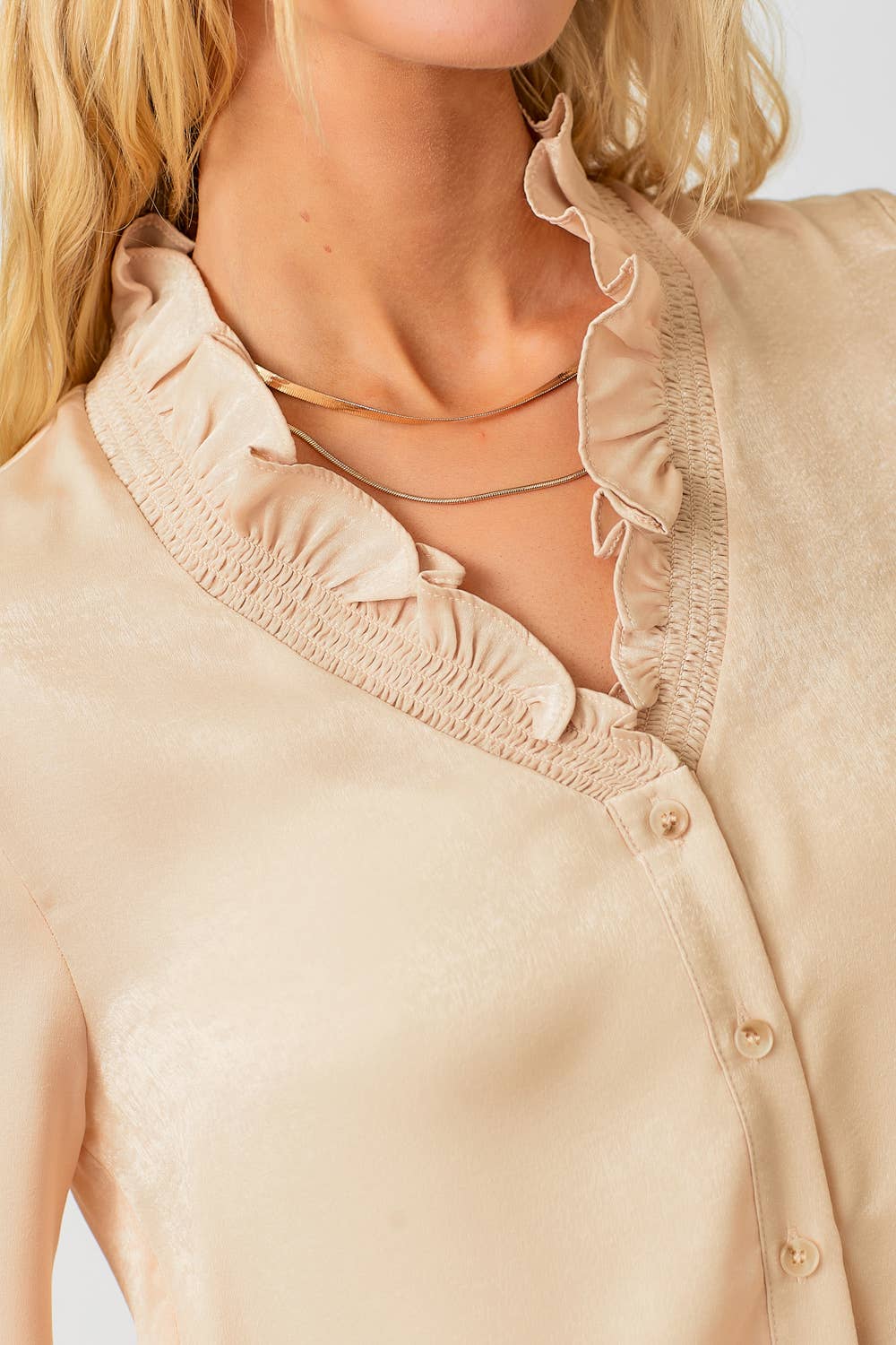 Mystree - Wholesale Blouse - Women's - 60449 Ruffled Collar Blouse5