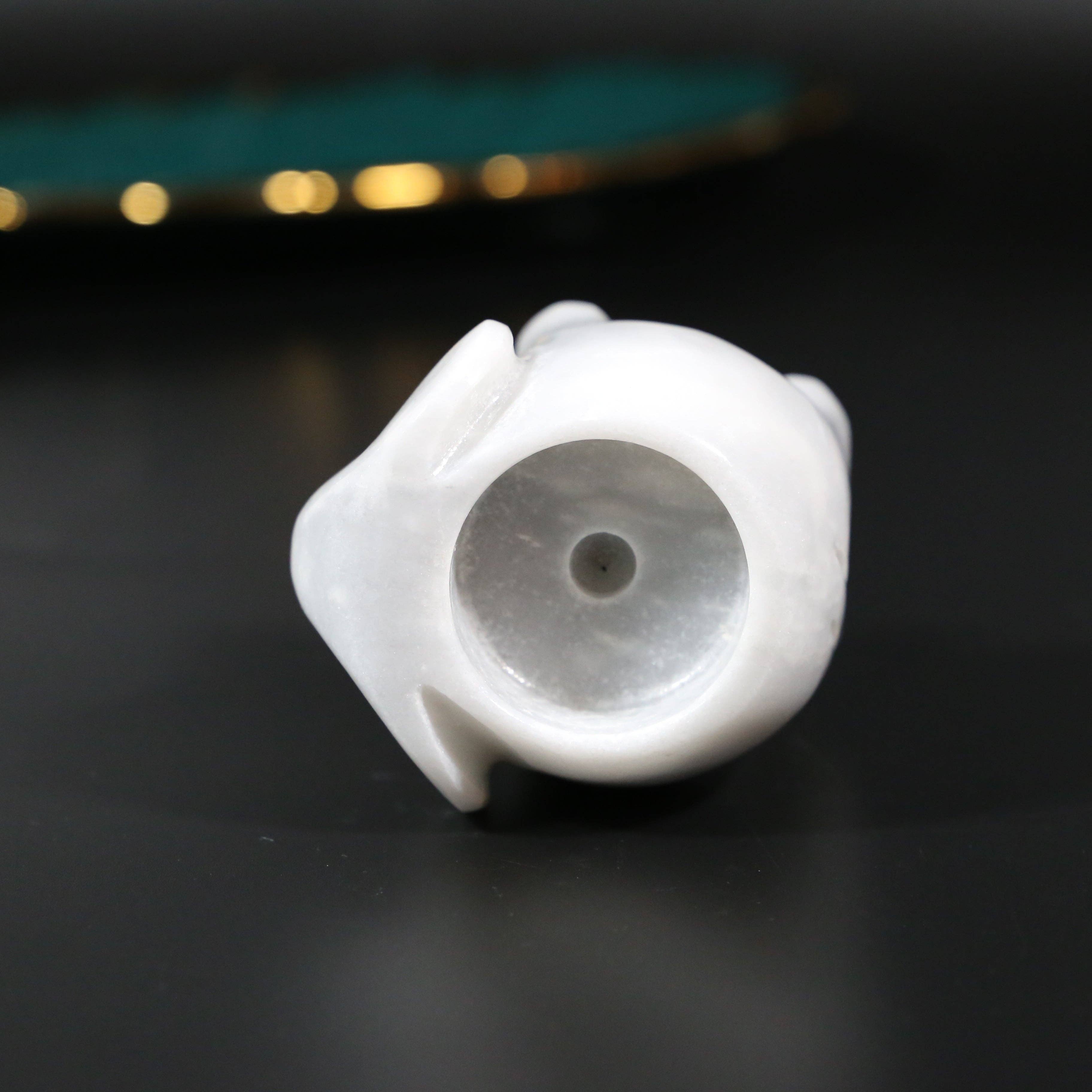 Gemstone Gifts Ltd. - Wholesale Candle Holder - White Onyx Elephant Tea Light Holder7