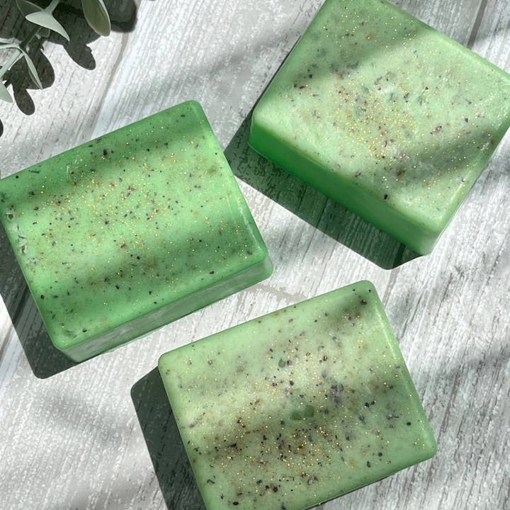 Money Manifesting Soap, Crystal Infused 3.2 ounce for wholesale by My Enchanted Path