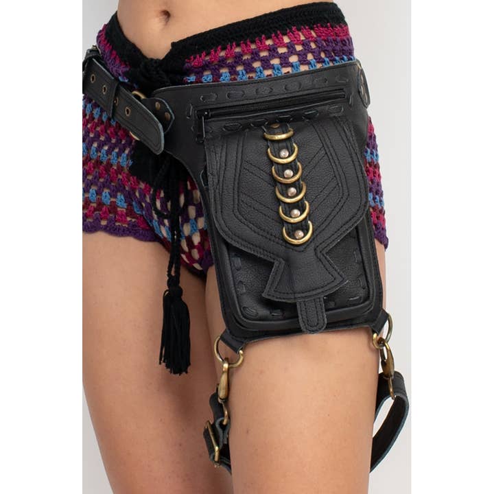 Lakhays Collection Inc. - Wholesale Belt Bag - Women's - D-ring Leaf Belt Bag