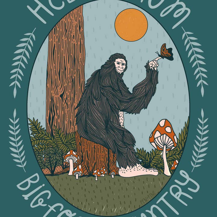 Pen+Pine - Wholesale Postcard - Bigfoot Postcard