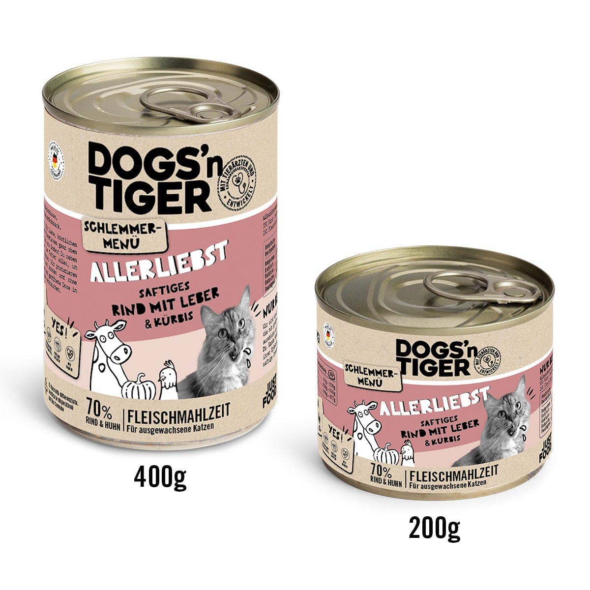 Dogs’n Tiger – Großhandel Tiernahrung – Katze – Dogs’n Tiger Adult Katzenfutter Allerliebst Rind & Huhn2