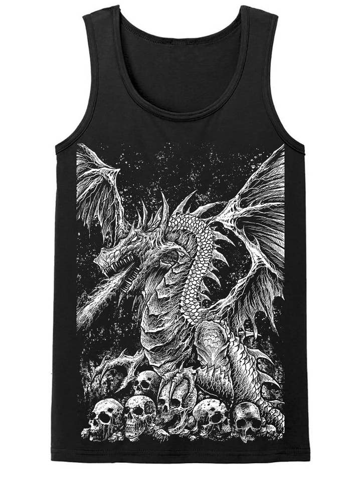 vampirefreaks – Engroshandel Grafisk t-shirt - Unisex – Dragon's Lair T-shirt i flere stilarter9