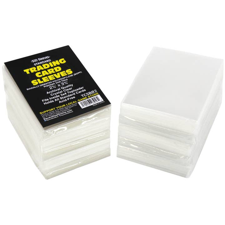 Square Deal Recordings & Supplies - Wholesale Card Game - Trading Card Sleeve - Premium 2mil Polypropylene - 2.6"x3.6"2