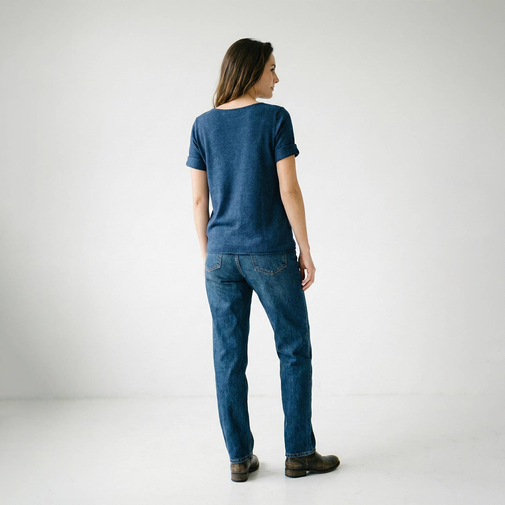 L'Emotion - Vendita all'ingrosso Maglietta - Donna - Maglietta a Maniche Lunghe Collo Tondo 30% Lana 30% Angora11