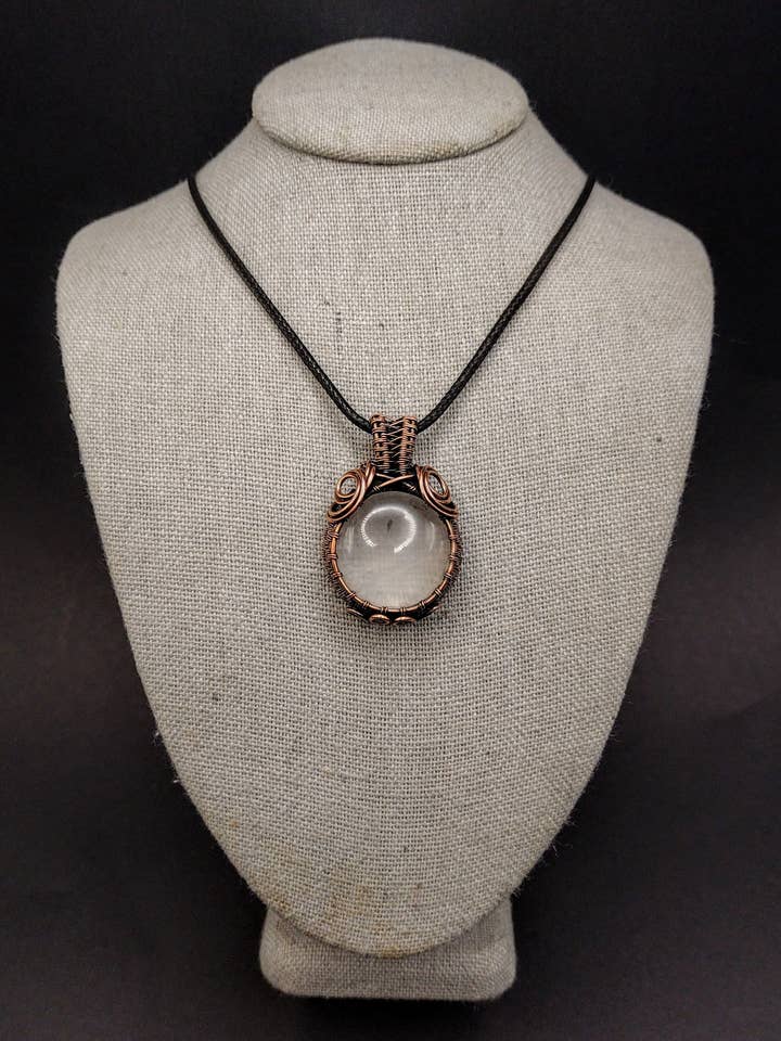 Collana al quarzo, regali di Natale per streghe, accessori pagani, regalo di energia positiva per lei, alte vibrazioni, protezione dalle energie negative per la vendita all'ingrosso da parte di Mossy Mushroom