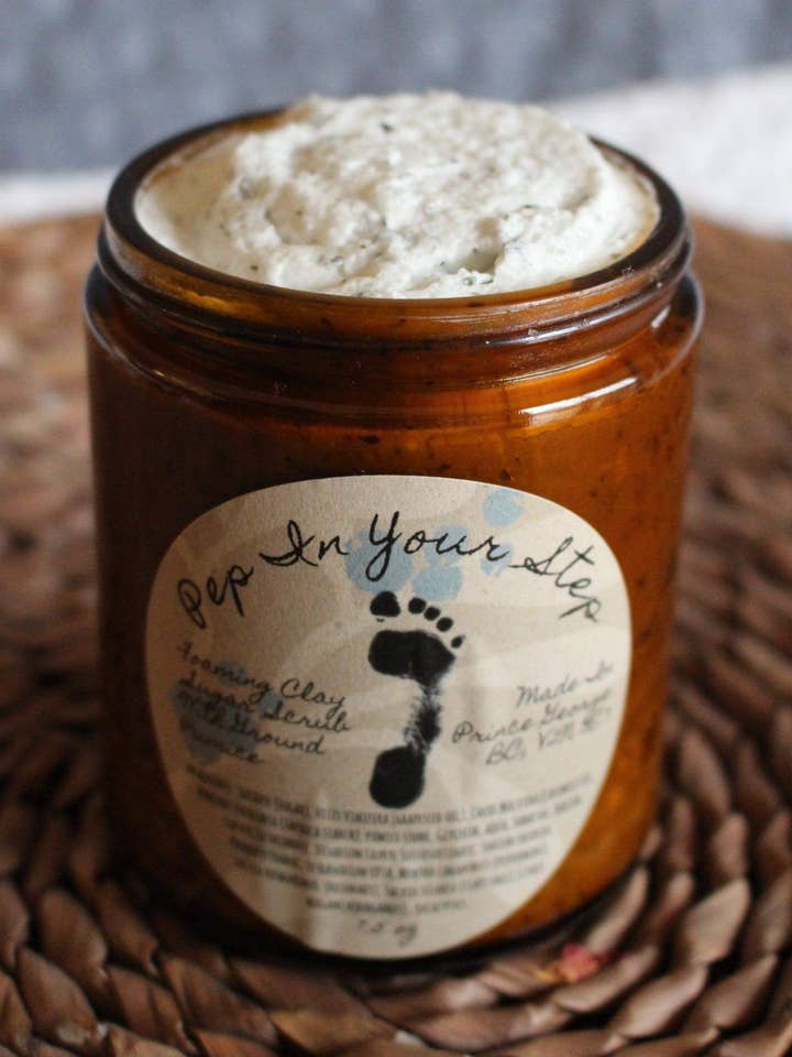 Pep’ In Your Step’ Lathering Pumice Stone Foot Sugar Scrub for wholesale by Blackwood Gifts
