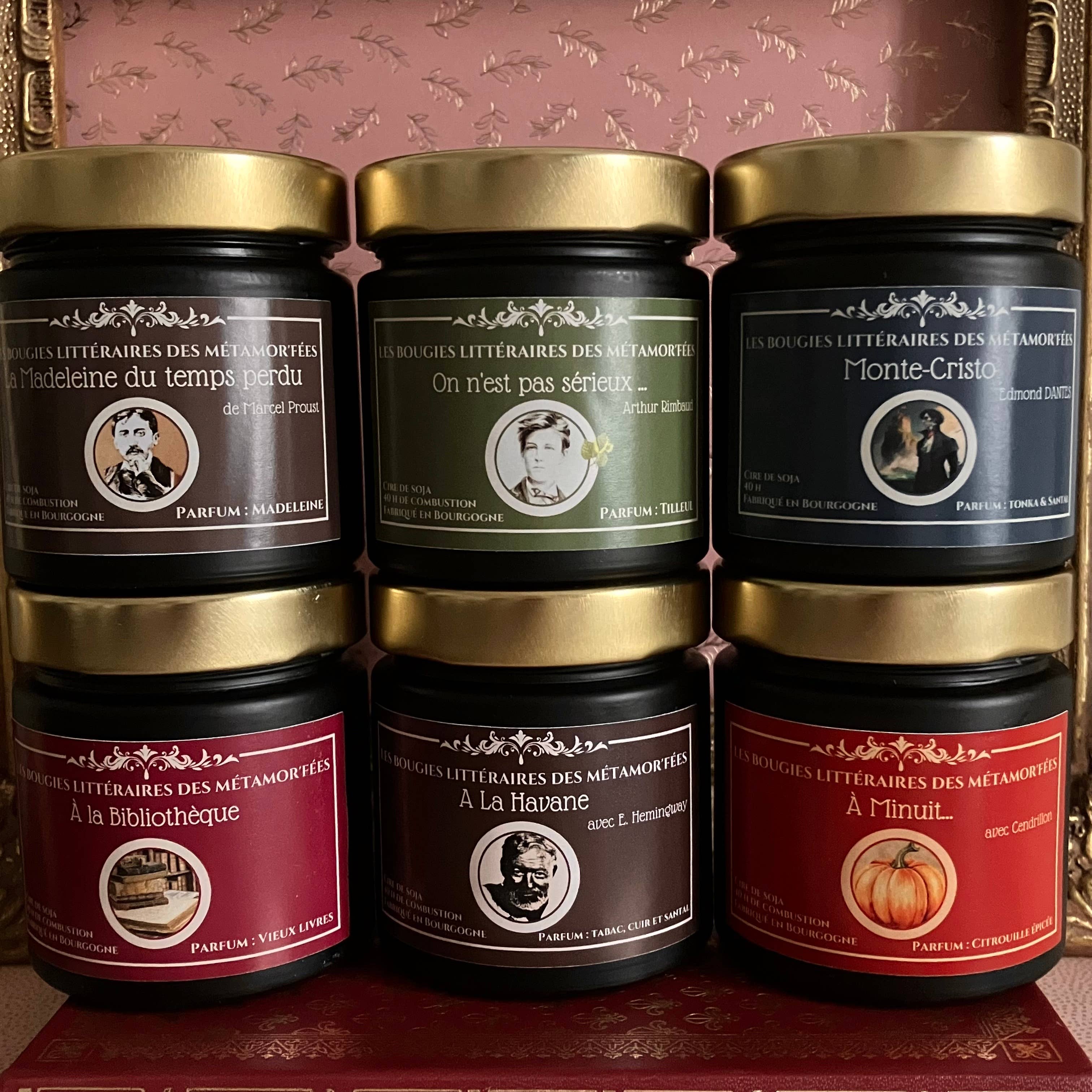 Les Métamor'Fées – Großhandel Kerze im Glas / gefüllte Kerze – Literarische Kerze Die Madeleine von M Proust Bestseller3
