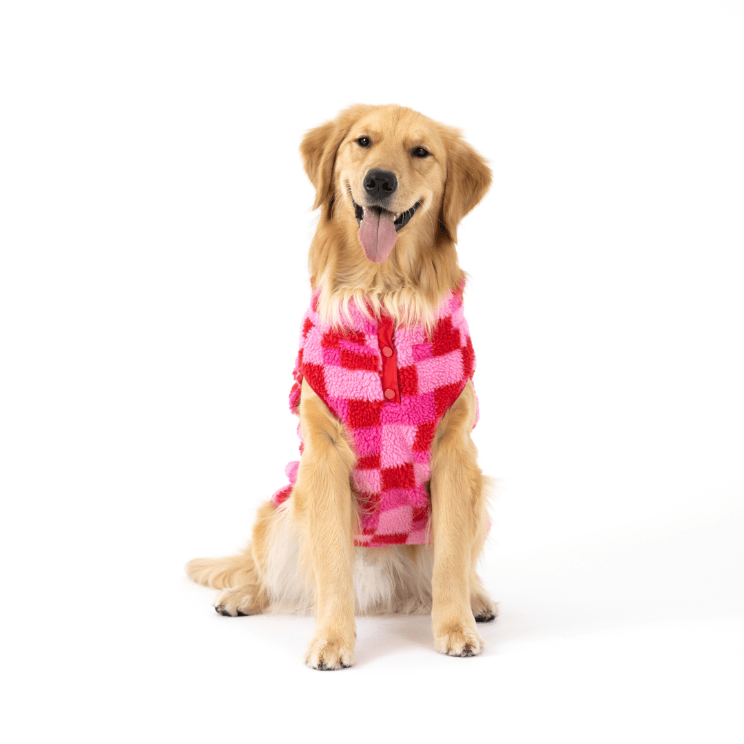 fabdog – Großhandel Haustierweste – Hund – Fab Ski Pink Sherpa-Weste1