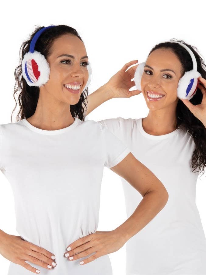 Paraorecchie - Blu, Bianco, Rosso - Modello Casuale per la vendita all'ingrosso da parte di P'tit Clown