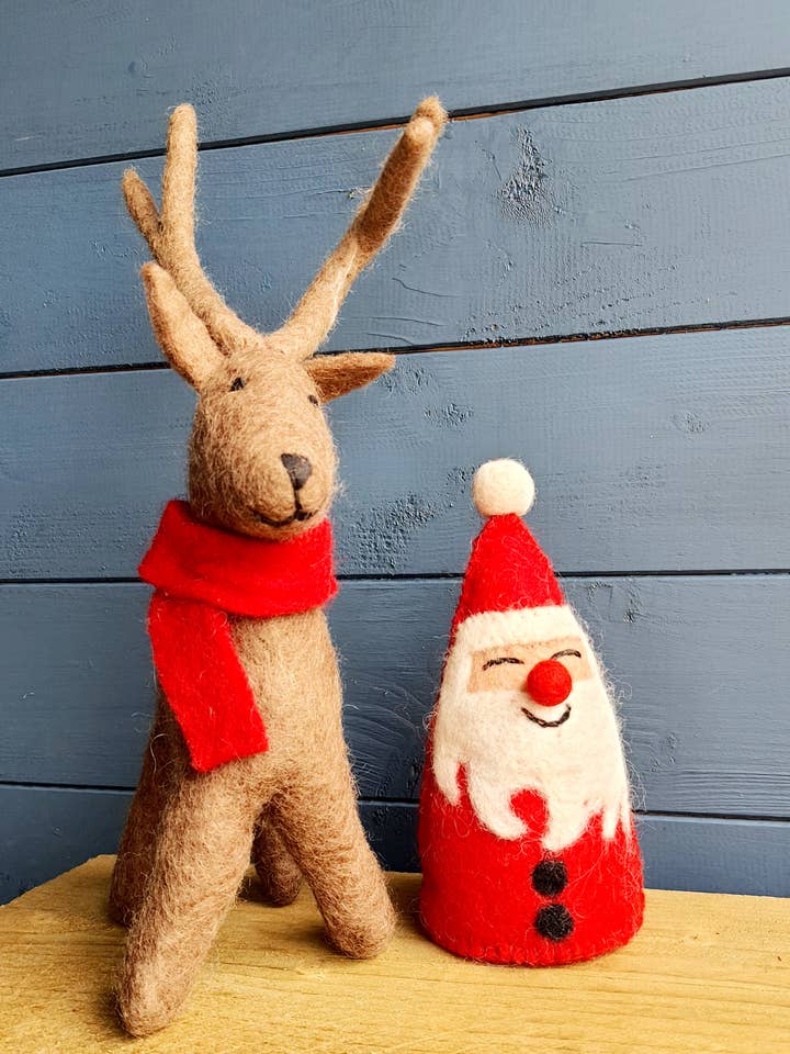 Reno de pie de fieltro hecho a mano para venta al por mayor de Cool Trade Winds