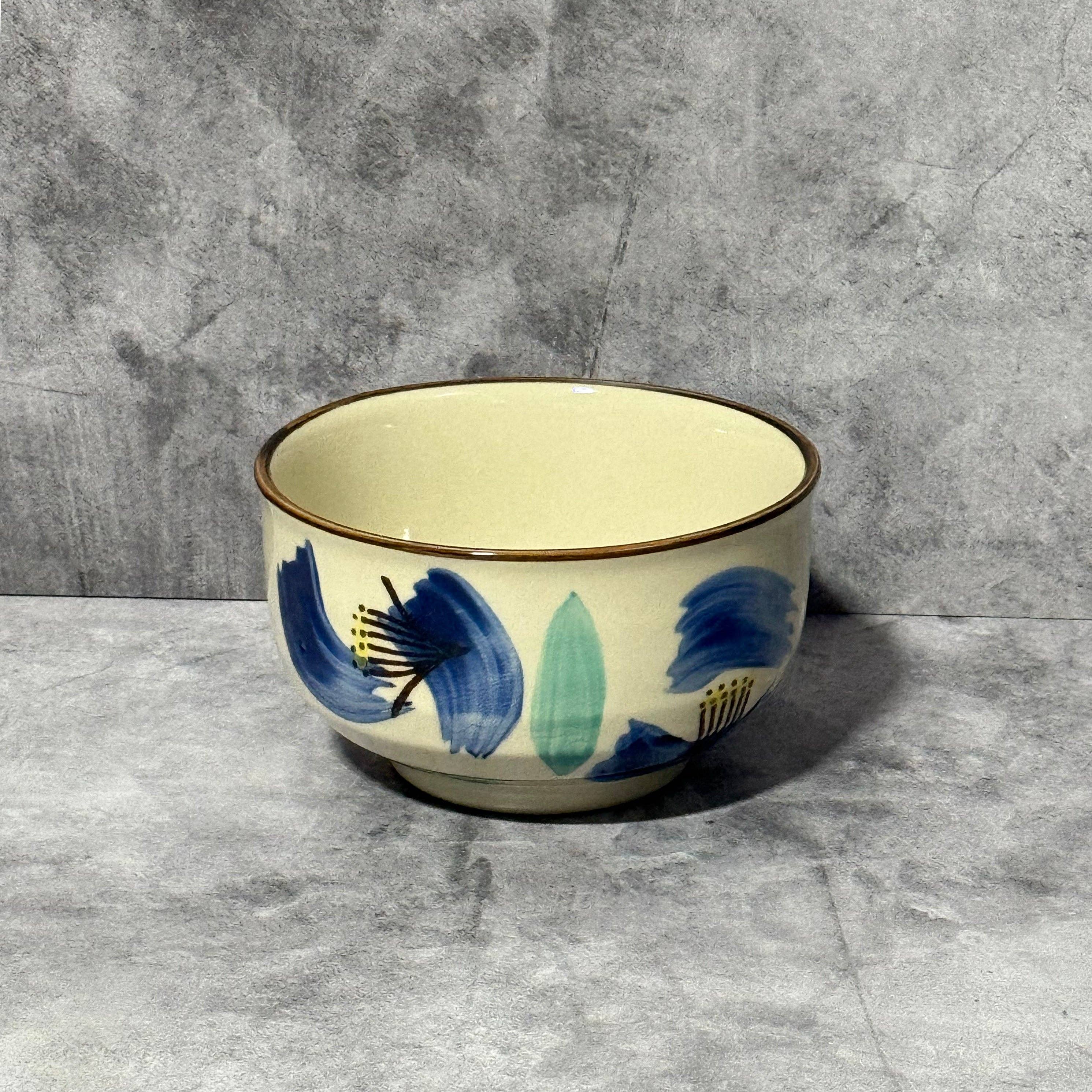 Inoue Tea – Tigela por atacado – Aoi Mizu no Hana Beige Seto-yaki Chawan - Taça de Matcha Japonesa5