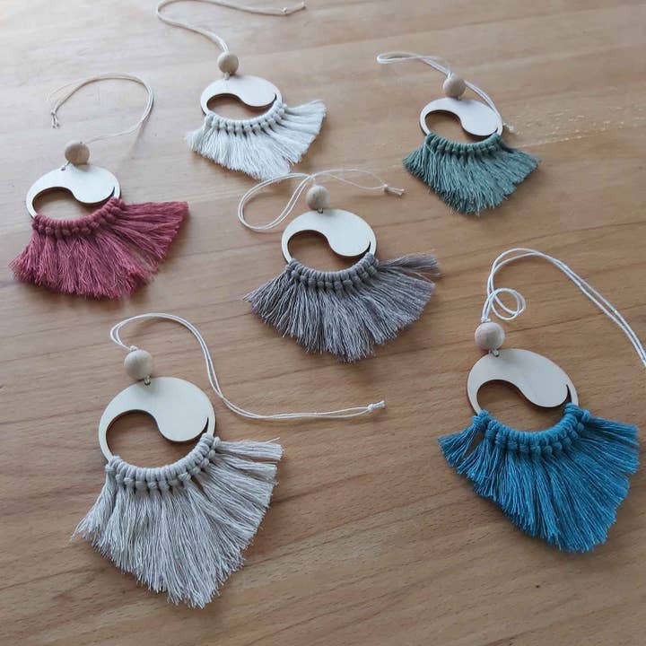 Familienmomente - Wholesale DIY Craft Kit - DIY Set Macrame Aroma Pendant Yin & Yang10