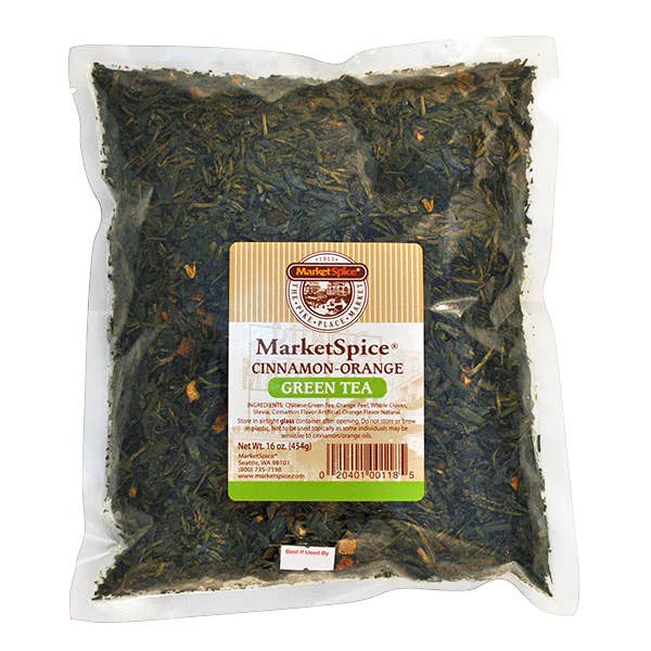 Cinnamon-Orange Tea *Green* Tea 16 oz Package for wholesale by MARKETSPICE