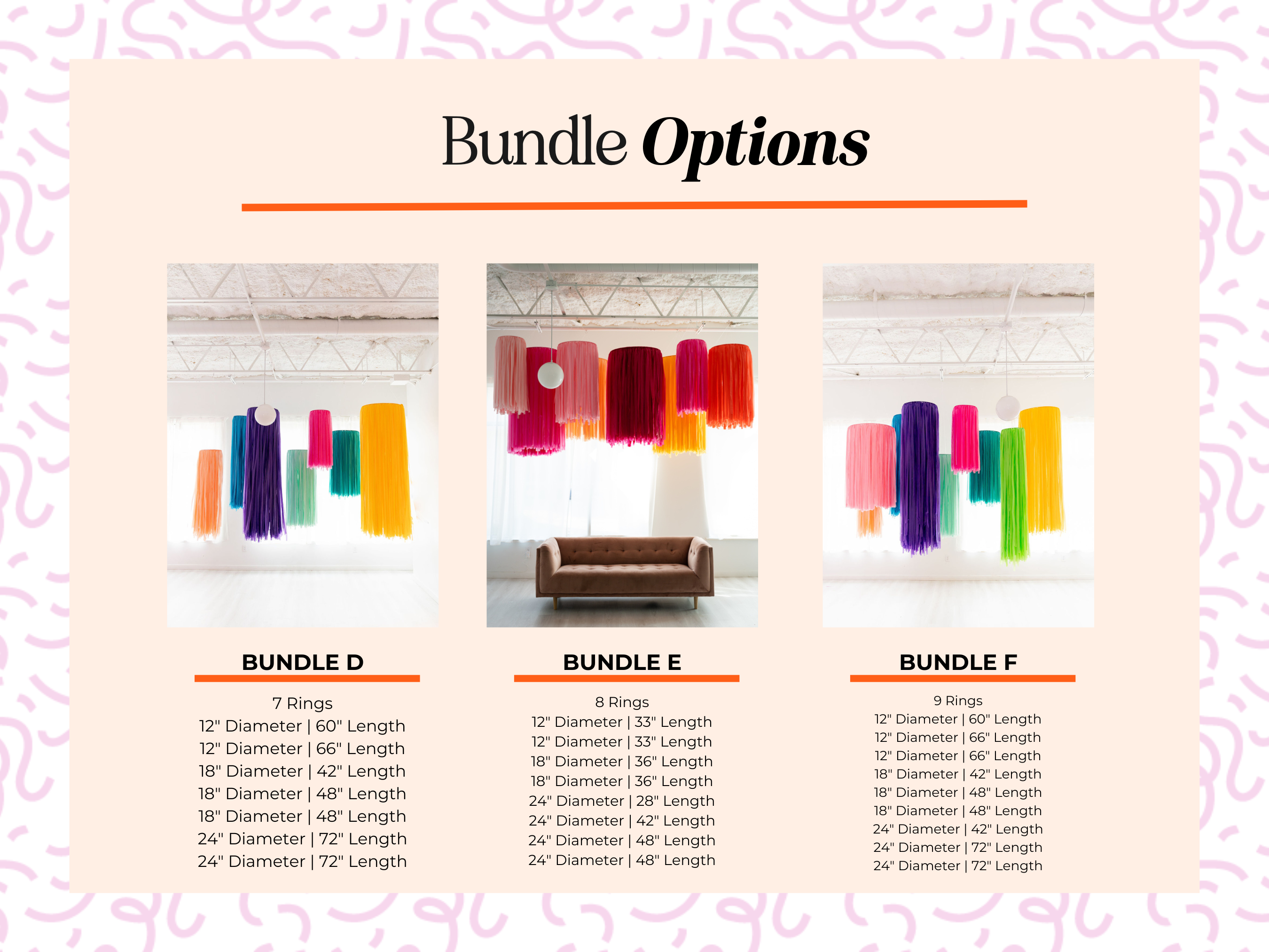 Oh My Darling Party Co – wholesale Dekal – Buntade anpassade luftfransringar5