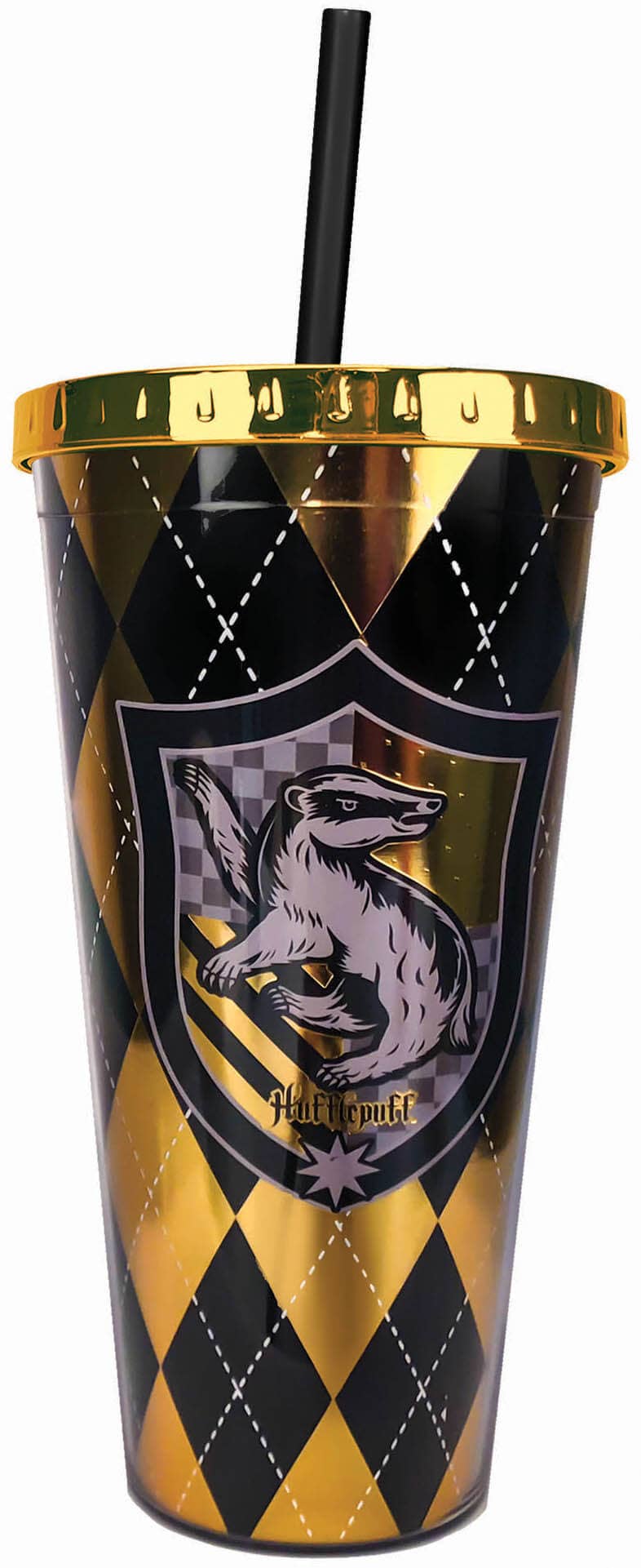 Spoontiques, Inc - Wholesale Insulated Mug/Tumbler - Hufflepuff Foil Cup