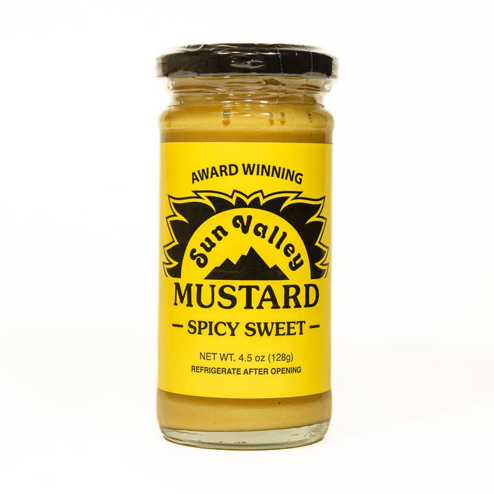 4.5 oz Spicy Sweet Mustard for wholesale by Sun Valley Mustard