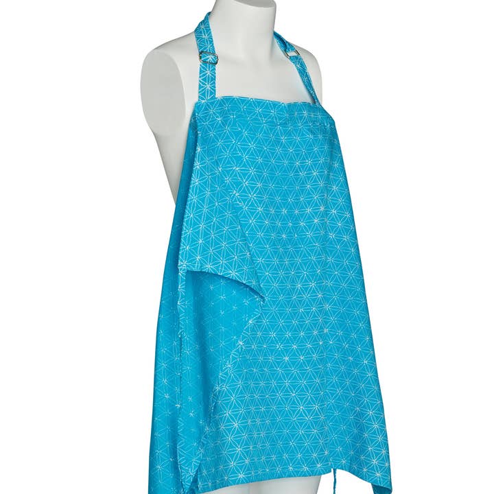 Nursing blanket Flower of Life, aqua for wholesale by LINDA HERING