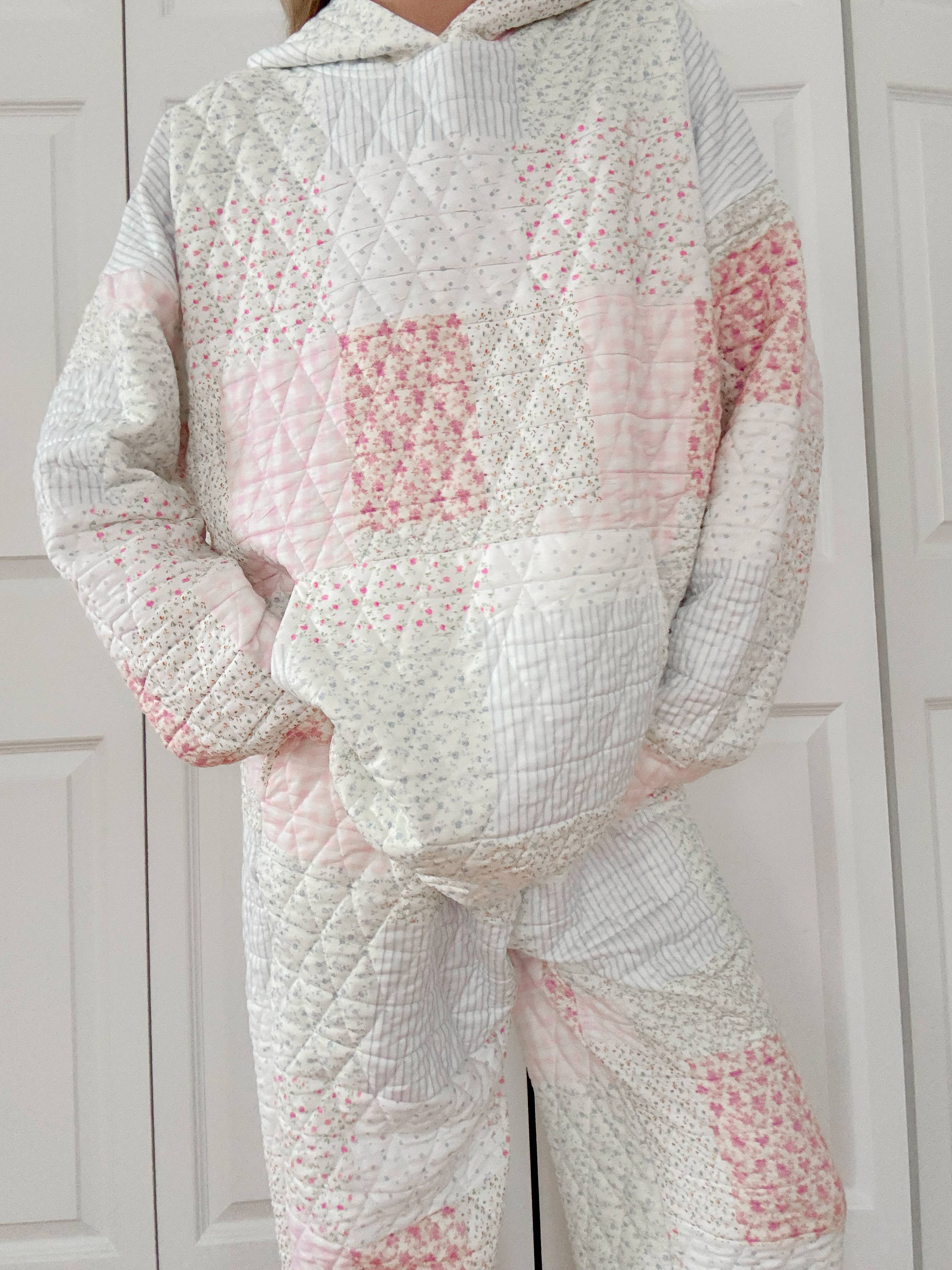 Quilted Pastel Hoodie for wholesale on Faire9
