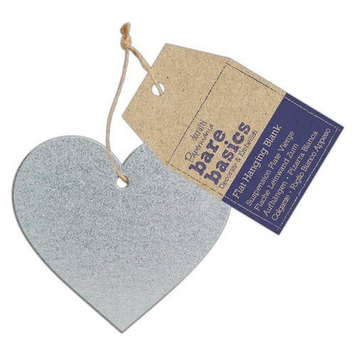 Bare Basics Flat Hanging Blank - Metal Heart for wholesale by West Design Products