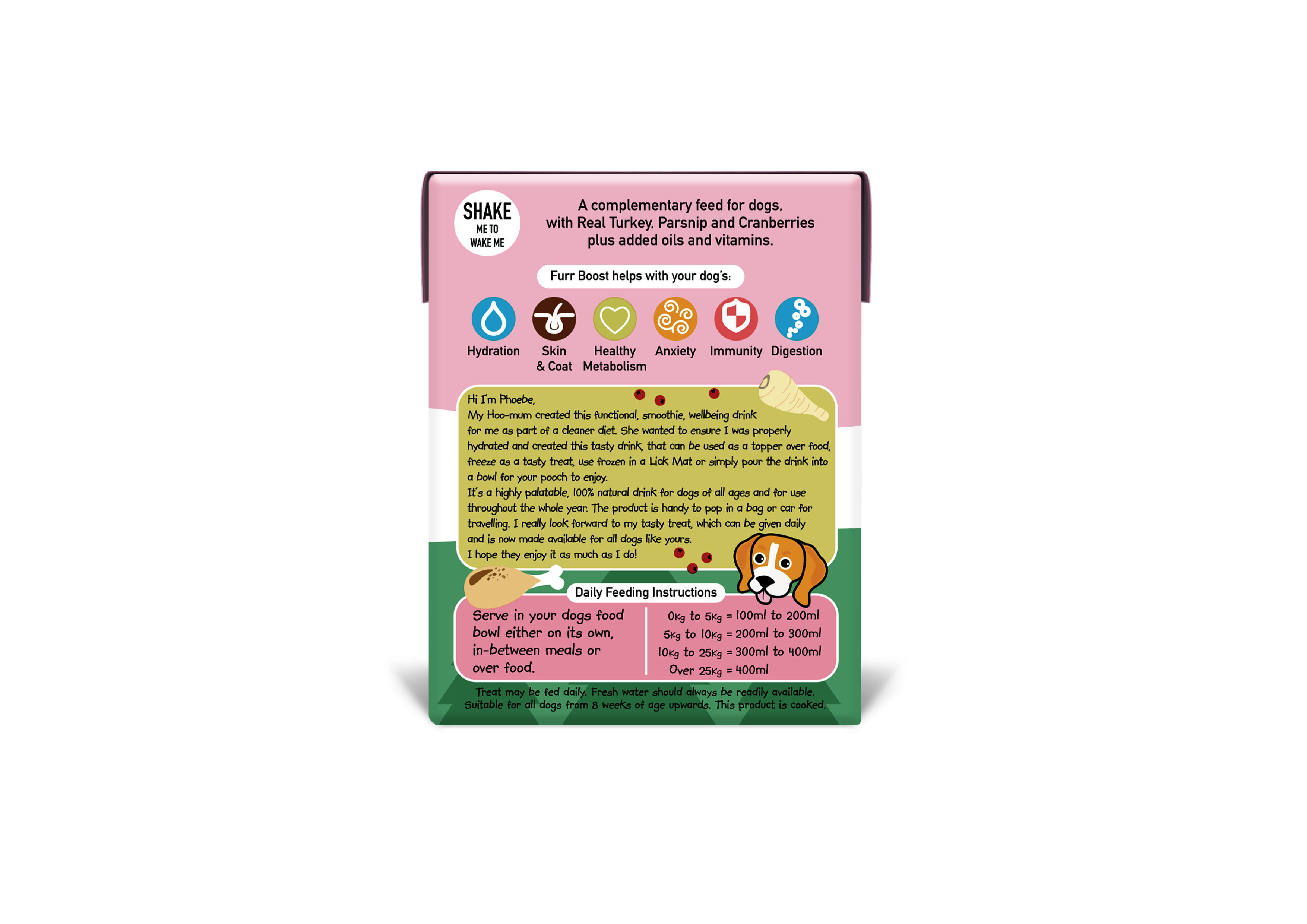 Furr Boost – wholesale Pet treats – Dog – Xmas Limited Edition Turkey, Parsnip and Cranberry 12x400ml2