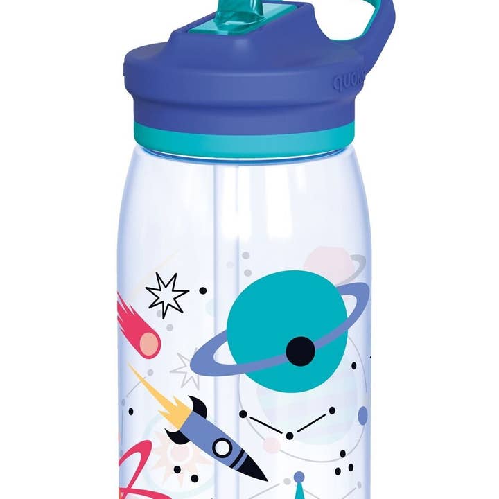 QUOKKA - Wholesale Water bottle - QUOKKA KIDS ECOZEN BOTTLE WITH SIPPER GLOW SPACE 580 ML0